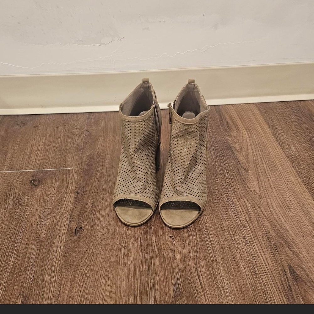 Women's Peep-Toe Ankle Boots